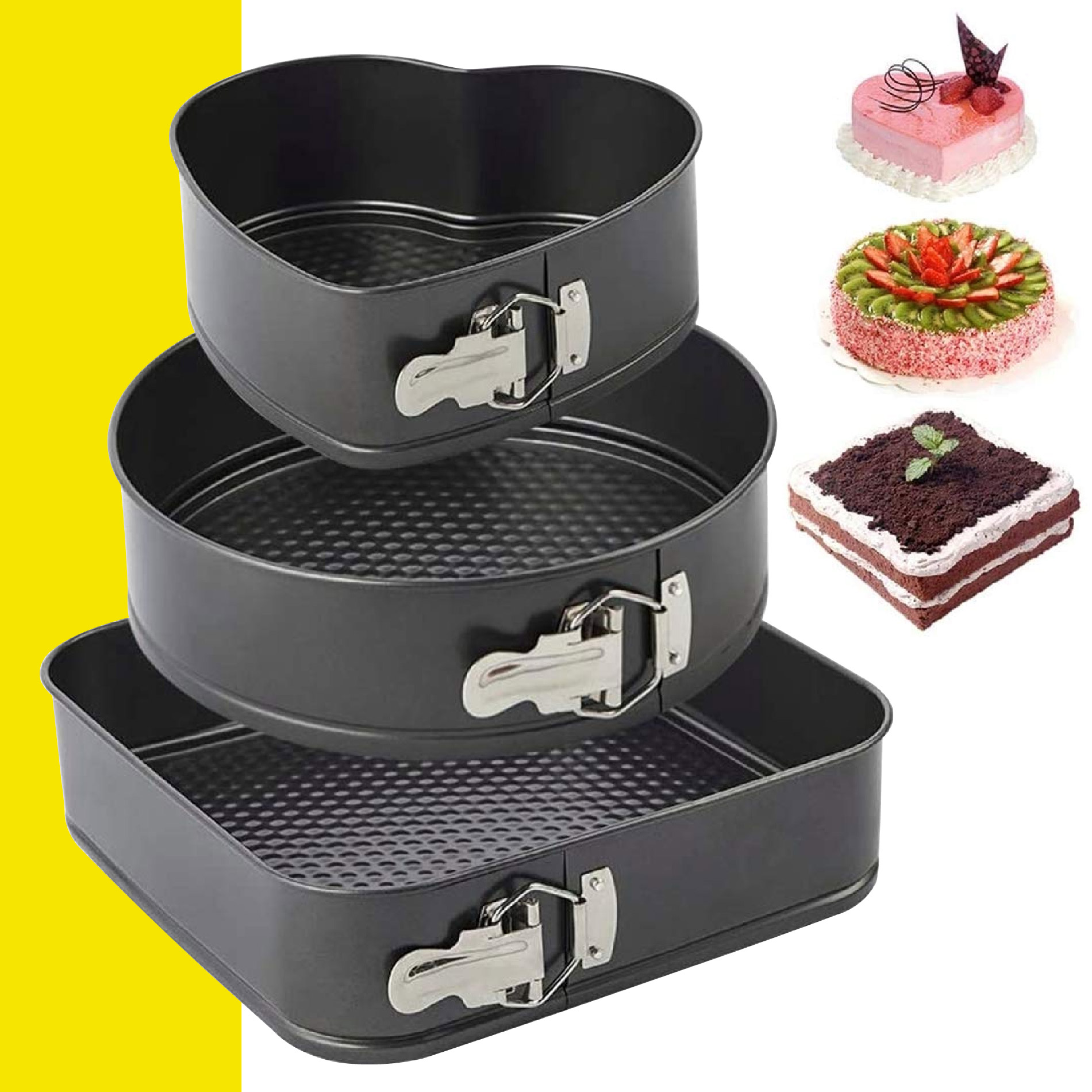 Miniatura 4 de Set X3 Moldes Pasteleria Antiadherentes